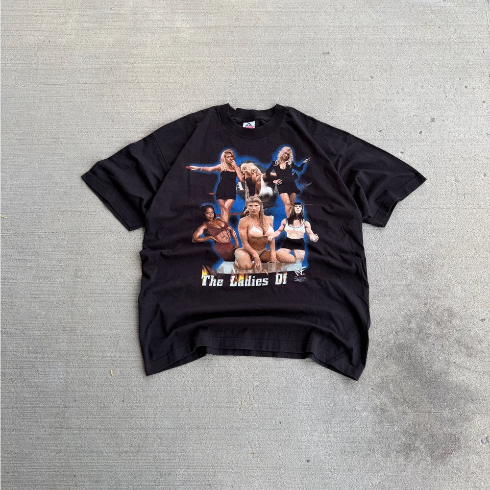 Vintage 1998 The Ladies of WWF Wrestling T Shirt Attitude Era Size XL Divas Rare